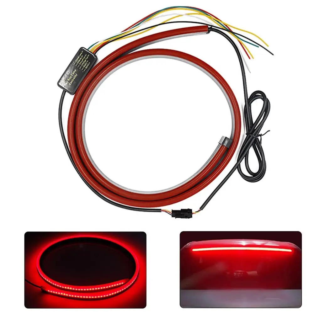 Car Signal Lamp High Mount Stop Brake Light Single/Colors Multi-Mode LED Flash Car Styling Safety Driving Warning Accessories