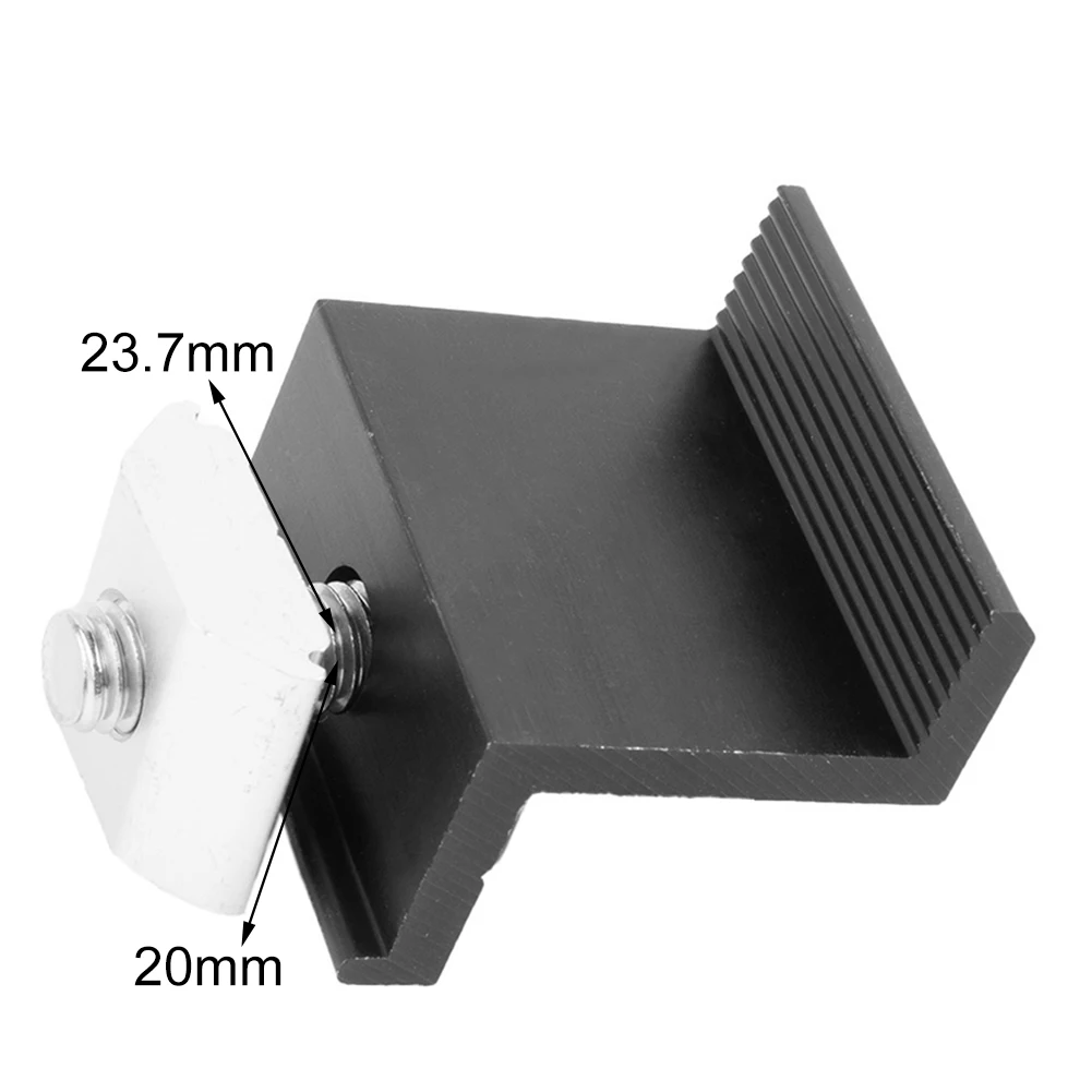 

High Quality Practical Solar Panel Support Clamp Supplies 30/35mm 4/10Pcs Accessories Aluminum Alloy Black PV Parts