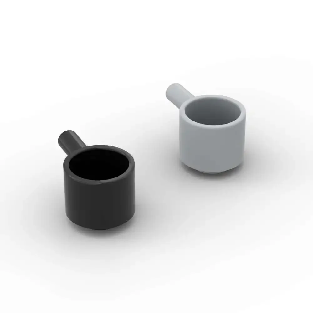 

MOC 10 шт., часть кирпичной посуды, кастрюля 4529, набор строительных блоков, фигурки, чашка и кружка, сборка, игрушка «сделай сам», детский подарок на день рождения, Рождество