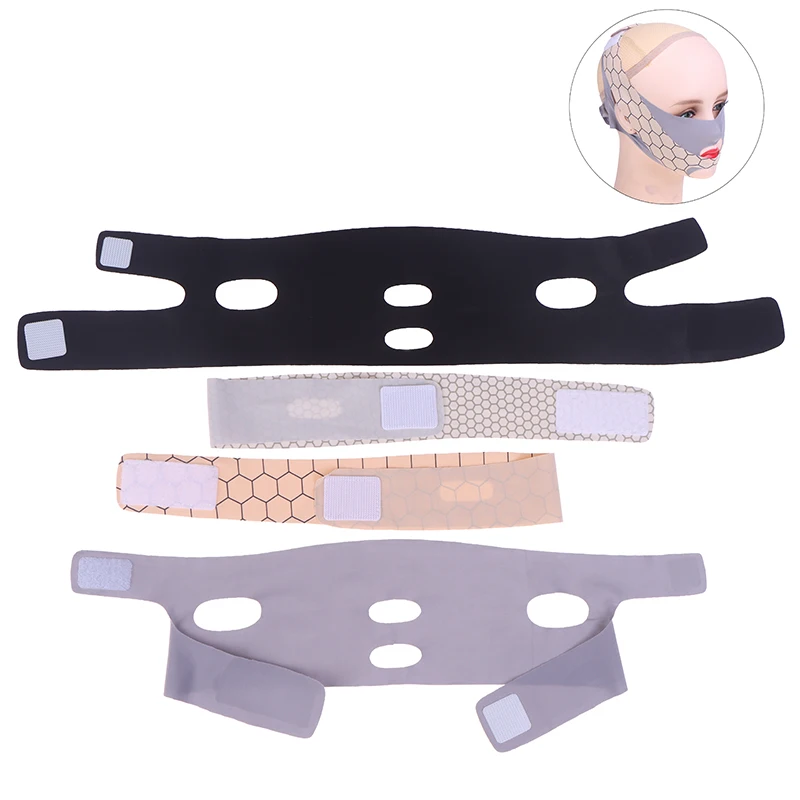 新デザイン チンアップマスク Vライン 二重層 顔痩せマスク スリミングストラップ スカルプティング スリープマスク フェイスリフティングベルト