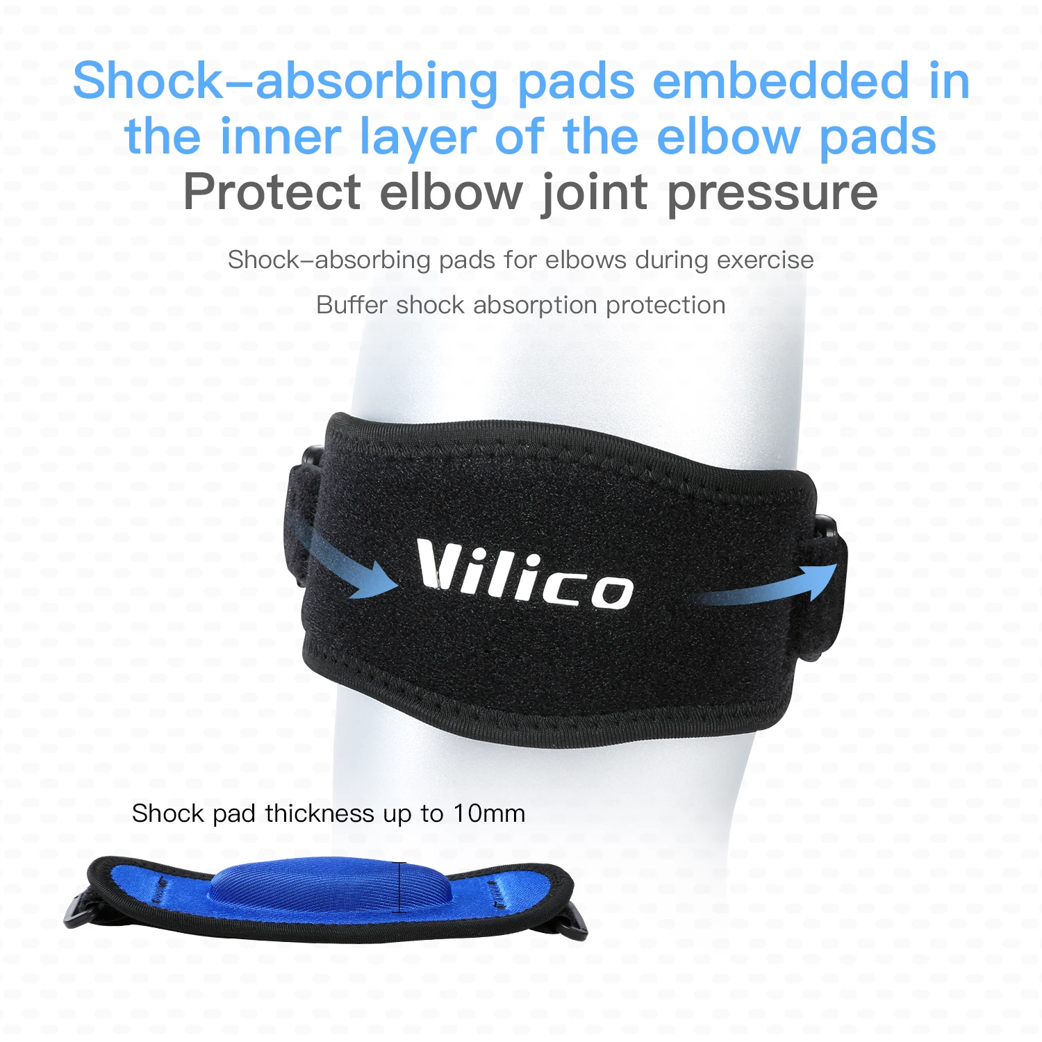 1PCS Professional Sports Elbow Strap With Bi-directional Adjustment and Stable Support Lightweight and Comfortable to Wear