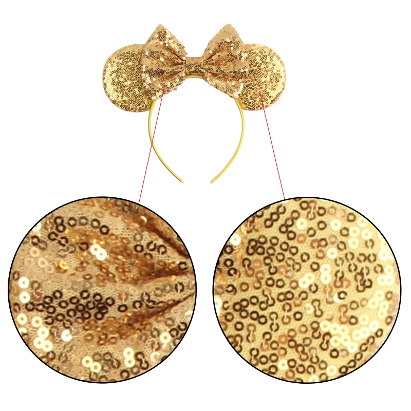 Shiny Mouse Ears Headband Sequins 5