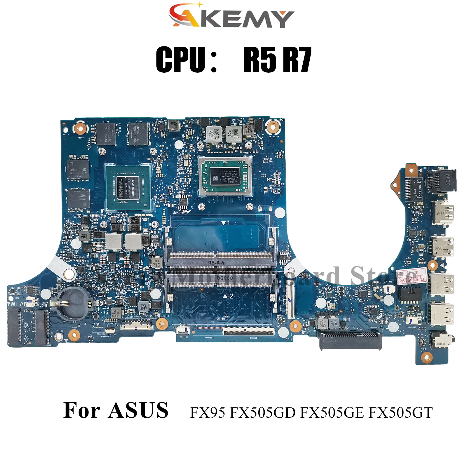 

FX505DT Материнская плата для ноутбука ASUS TUF Gaming FX505GE FX505GT FX95D FX505GD FX505D Материнская плата с процессором R5 R7 100% tests OK stk