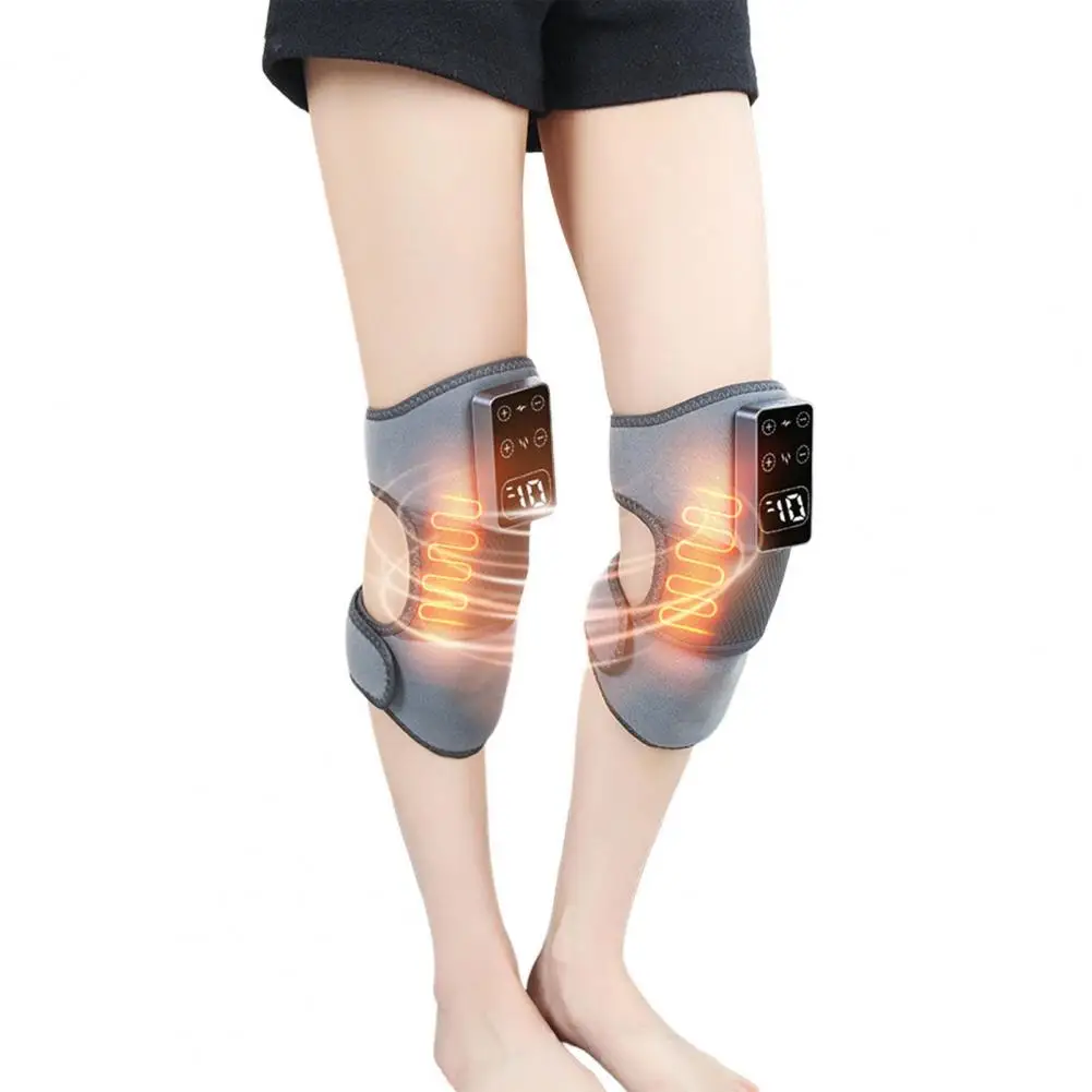 Knee Brace for Joint Pain Relief Carbon Fiber Heating Pad for Muscle Recovery Electric Knee Massager with Vibration for Shoulder