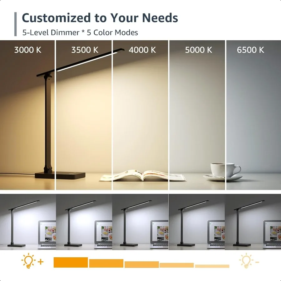 Candeeiro de mesa LED 9,5W preto