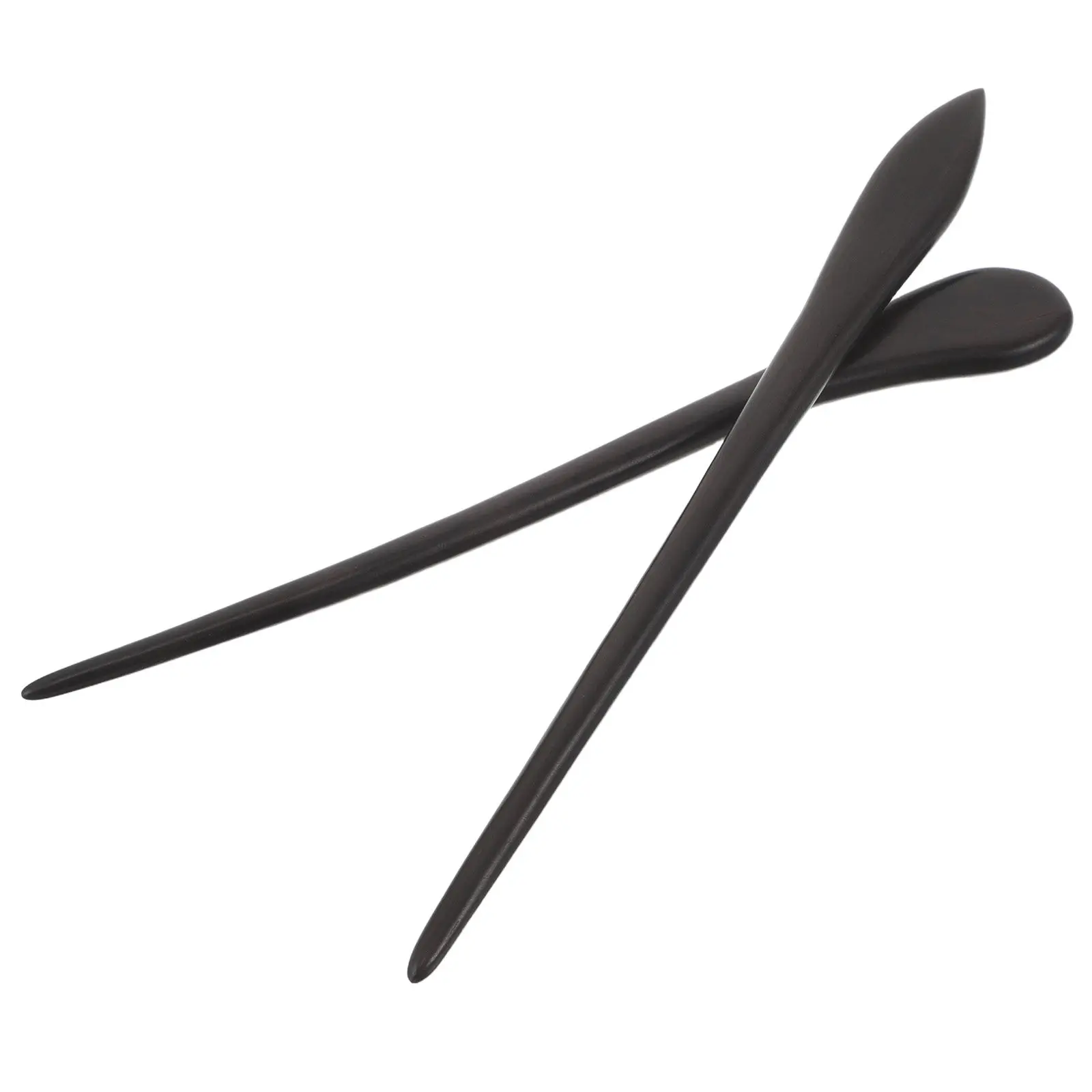 2Pcs Wooden Chinese Hair Sticks Black Ebony Hairpin Ancient Style Tassel Hairpin for Hanfu Cosplay Vintage Chignon Bun Maker
