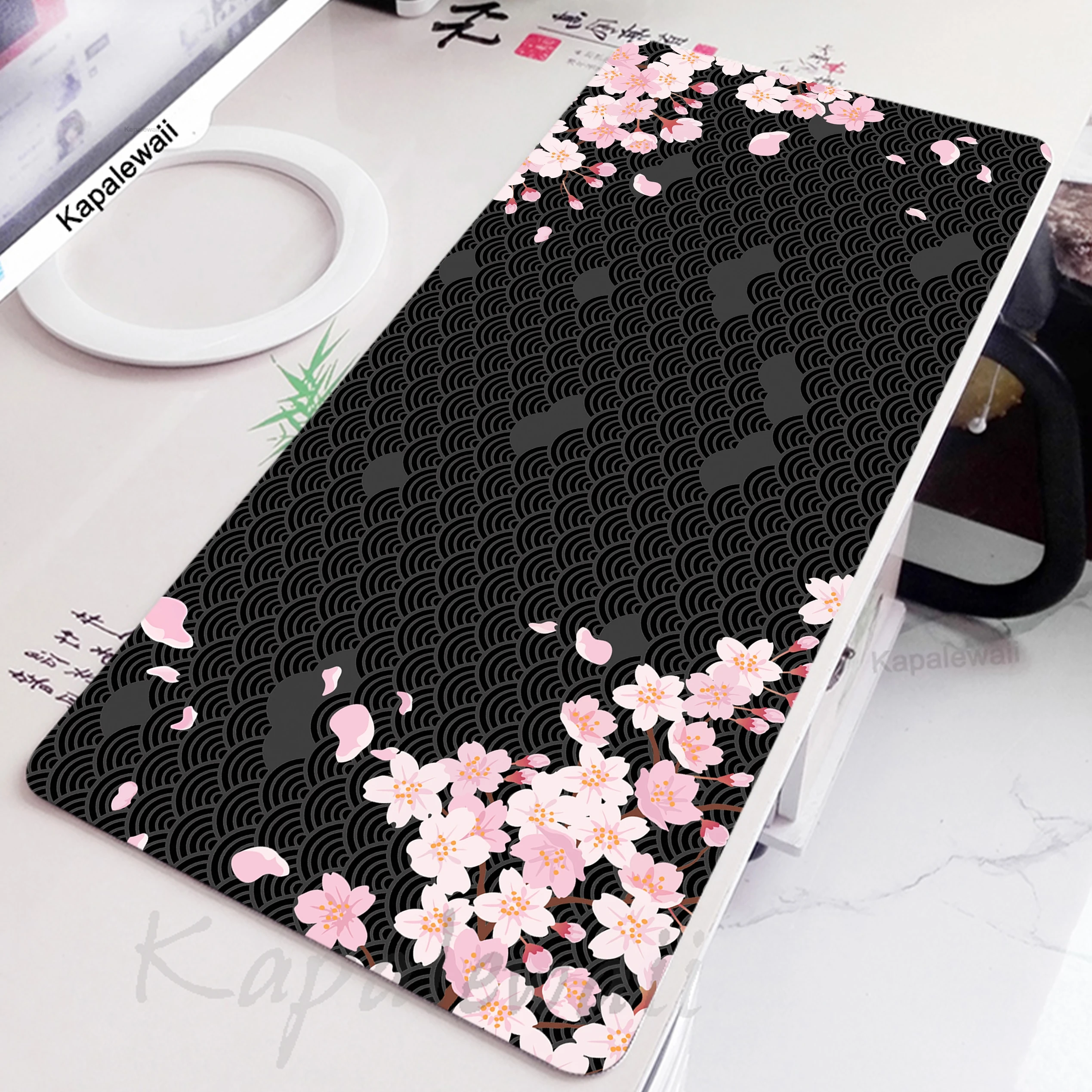 

Large Japanese Style Sakura Mouse Pad Desk Office Mousepad Mat Gamer Mause Accessories Mice Keyboards Gaming Table Carpet