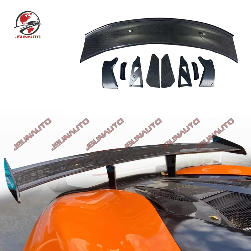 High Quality Auto Accessories For Mclaren 540c 570s Carbon Fiber Rear Spoiler GT4 Style Rear Trunk Wing Racing Spoiler For 540C