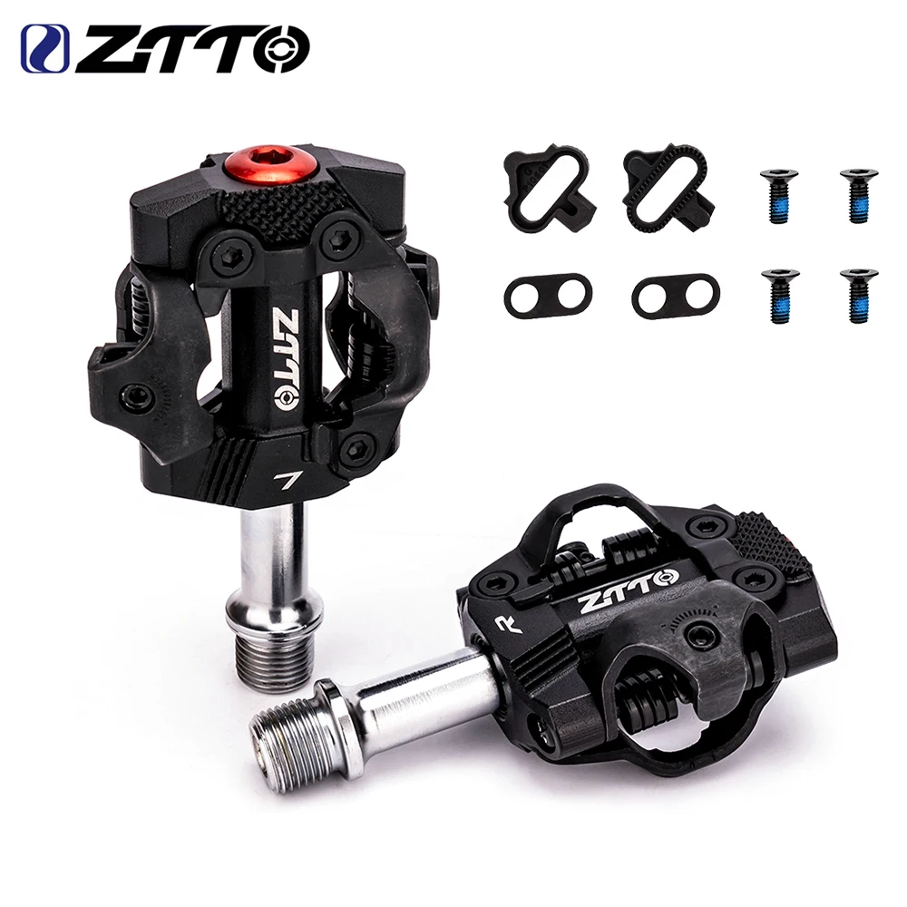 

ZTTO алюминиевые самоблокирующиеся педали для велосипеда с зажимами для системы SPD, велосипедная педаль с герметичным подшипником, PD22, уличные педали для верховой езды