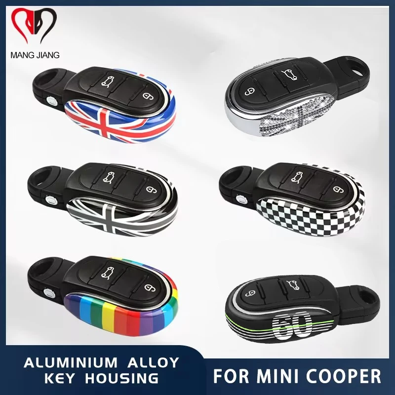 Car Key Cover Keychain For Mini Cooper F54 F55 F56 F57 F60 Clubman Alloy ABS Key Fob Case Protector Holder Car Accesorries