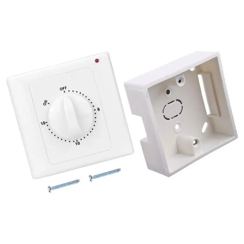 

R9UF Light Switches Socket Countdown Timer Control Interruptor Wall Mechanical Countdown Timer Switches Easy to Install