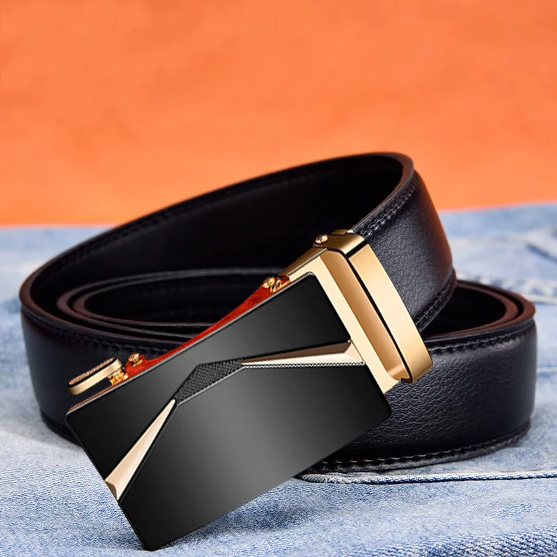 High quality new men\'s fashion automatic buckle business men\'s jeans high-quality belt men\'s belt no gift box