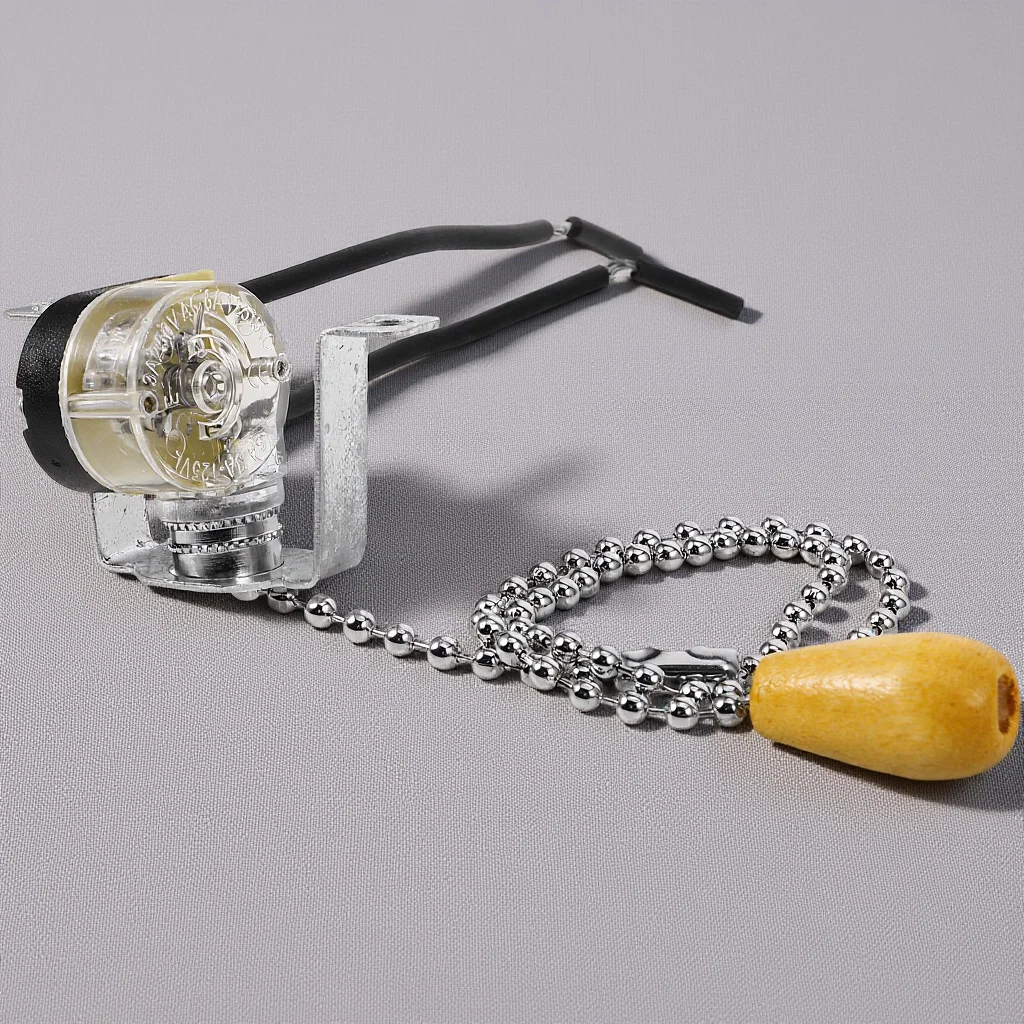 

Decorative Lamp Pull Chain Switch Sturdy Insulation Performance Versatile Design for Multiple Lamps Light Pull Switch