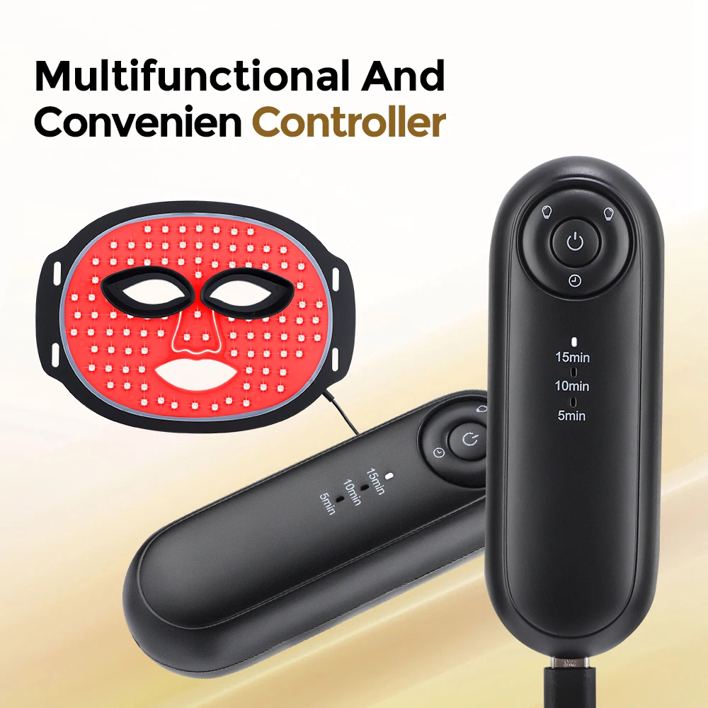 3モードLEDフォトマスク、小じわを薄くし、肌のトーンを明るくし、肌を修復し、顔と首の肌を柔らかくハリのある状態にします。