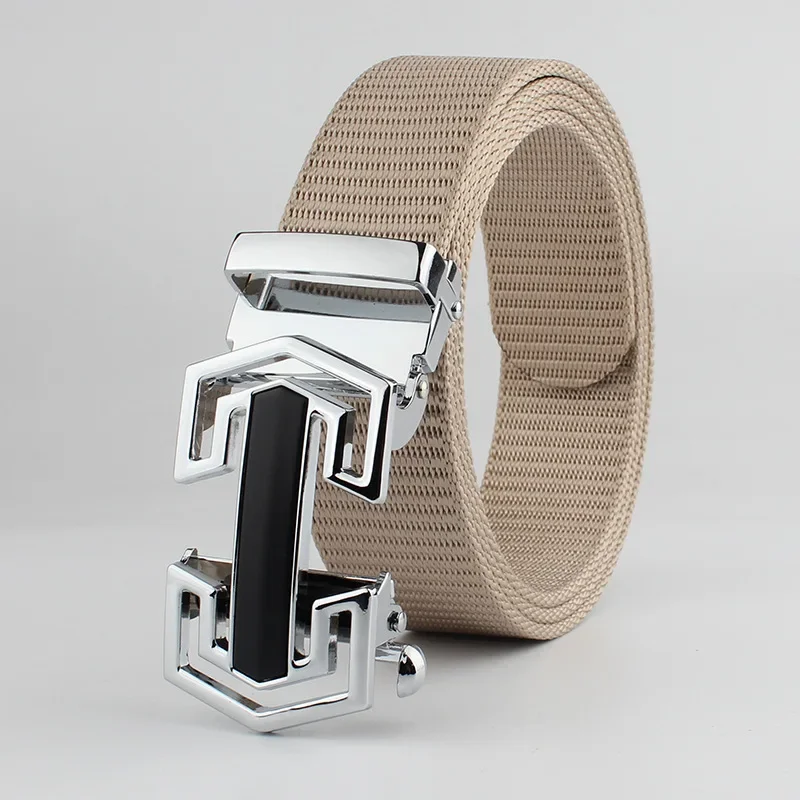 Men's Automatic Buckle Light Comfortable Nylon Military Belt Multifunctional Tactical Outdoor Hunting Canvas Belt High Quality