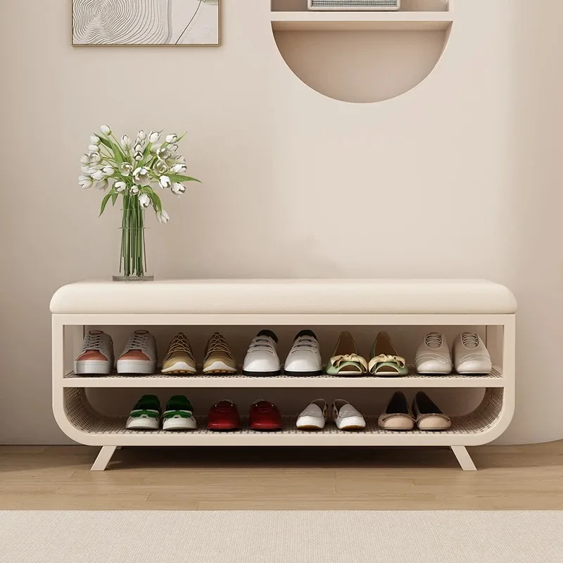 Vertical With Seat Shoe Cabinet Chinese Style Display Decoration Living Room Shoe Shelf Big Size Archivadores Trendy Furniture