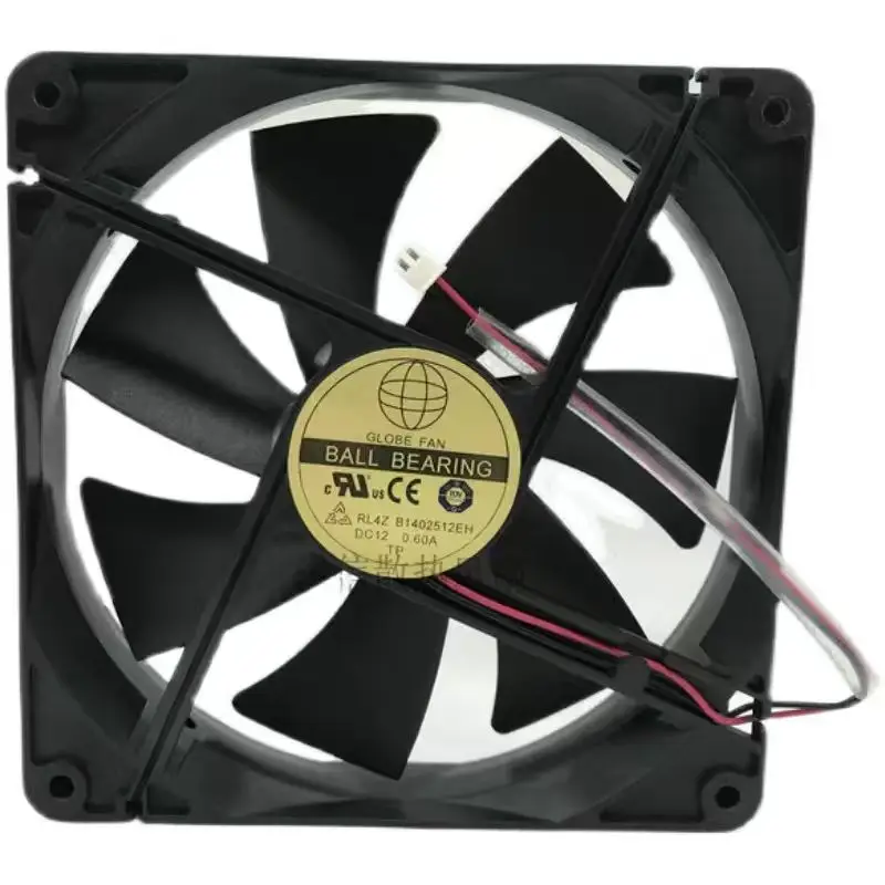 140mm PSU-Lüfter 14cm, RL4Z B1402512EH 12V 0,60A 14025 140X140X25mm Doppelkugellager Computer-PC-Kühler