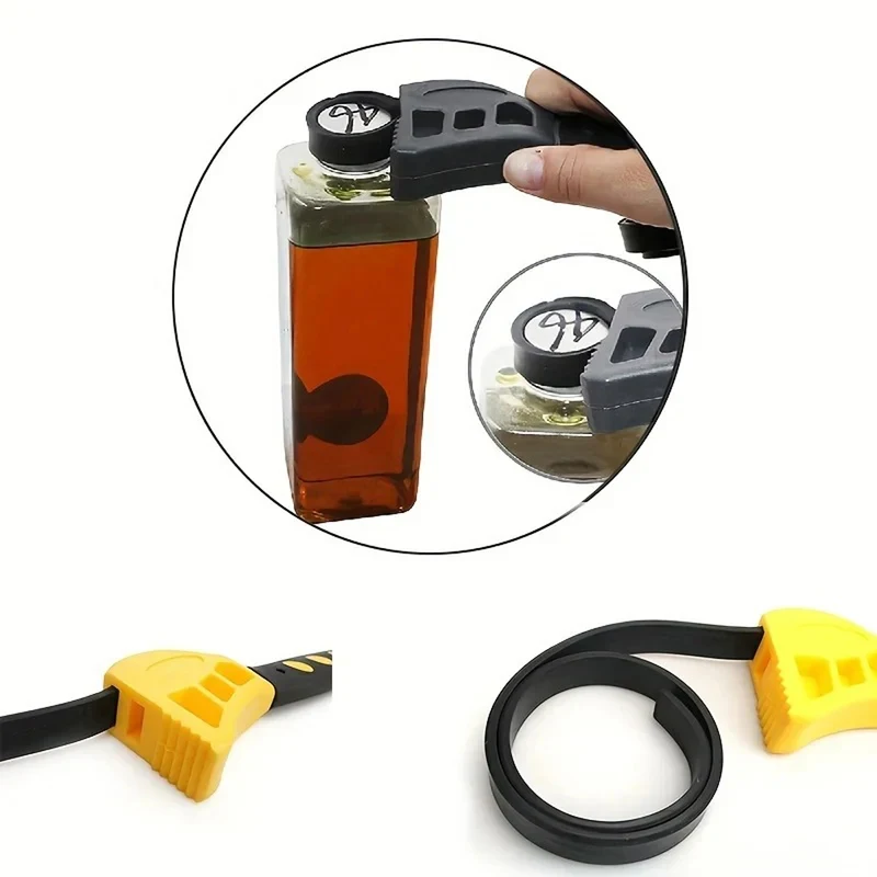 6 Inch Adjustable Strap Wrench, Oil Filter Belt Puller & Chain Wrench, Universal Disassembly Tool