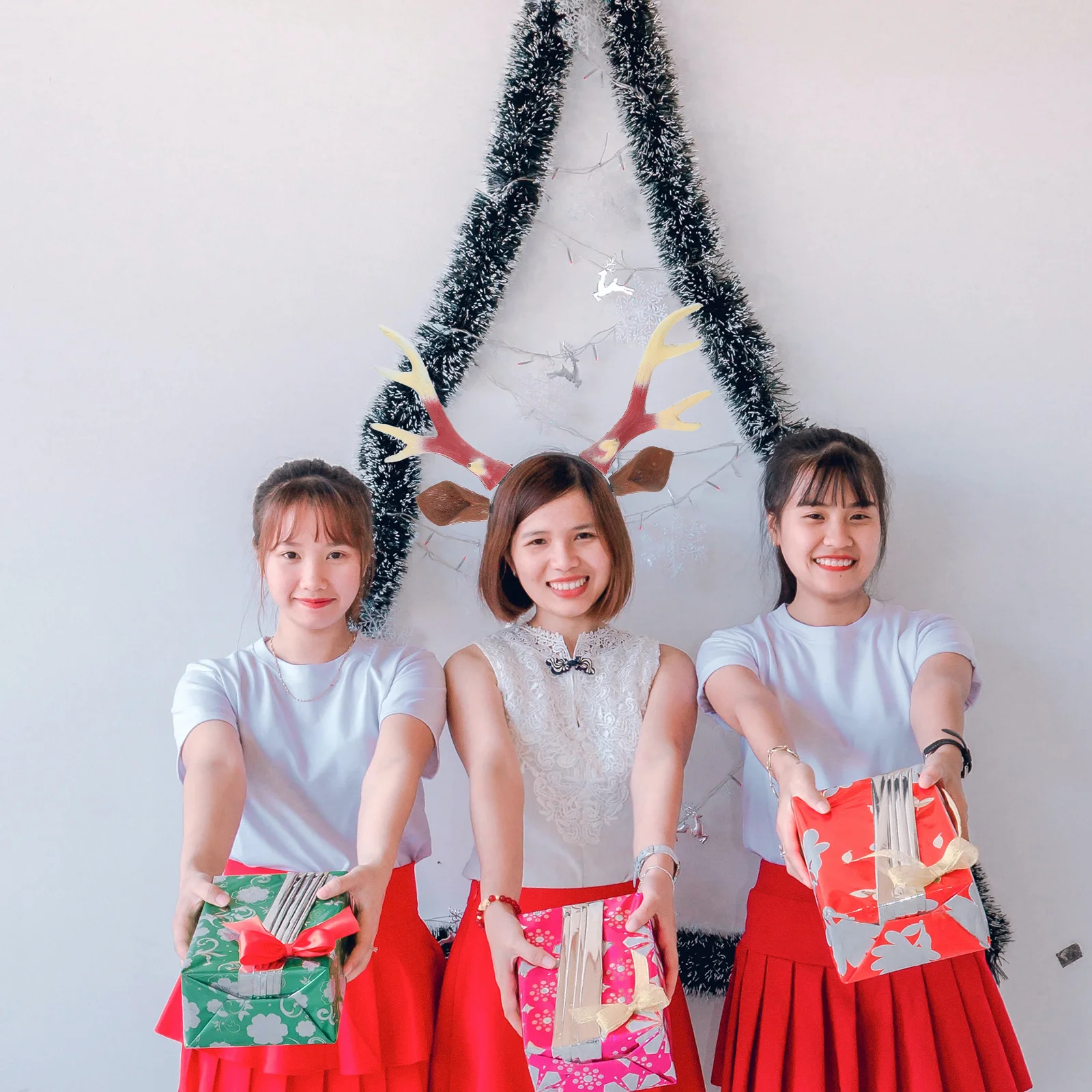 

Antlers Headband Cute Reindeer Ears Christmas Costume Headpiece Party Hair Accessory Animal Ears Headwear