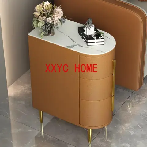 북유럽 단단한 나무 서랍 침대 옆 테이블, 나이트 스탠드 슬레이트 탁상, 매우 좁은 침실 침실 가구 Best5
