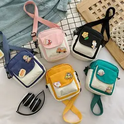 Girls Crossbody Purse Cute Crossbody Bag Nylon Little Purses Mini Shoulder Bags Wallets for Girls