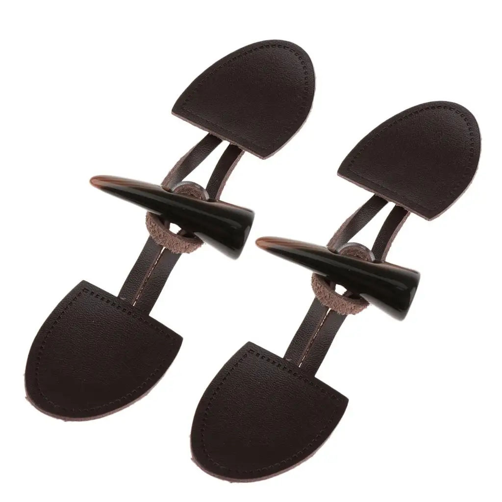 

Sew-On PU Leather Toggles Buttons with Resin Horn Closures for Jackets Coats Bags Other Decorative Objects , 2 Sets