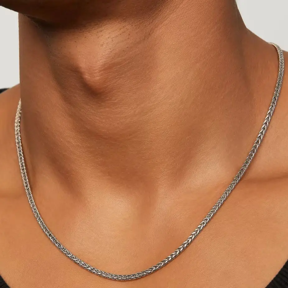 4/5mm Stainless Steel Clavicle Cuban Chain, Gothic Y2K Neck Accessories, Rapper Jewelry Pendant Collar Africano Colares Billie