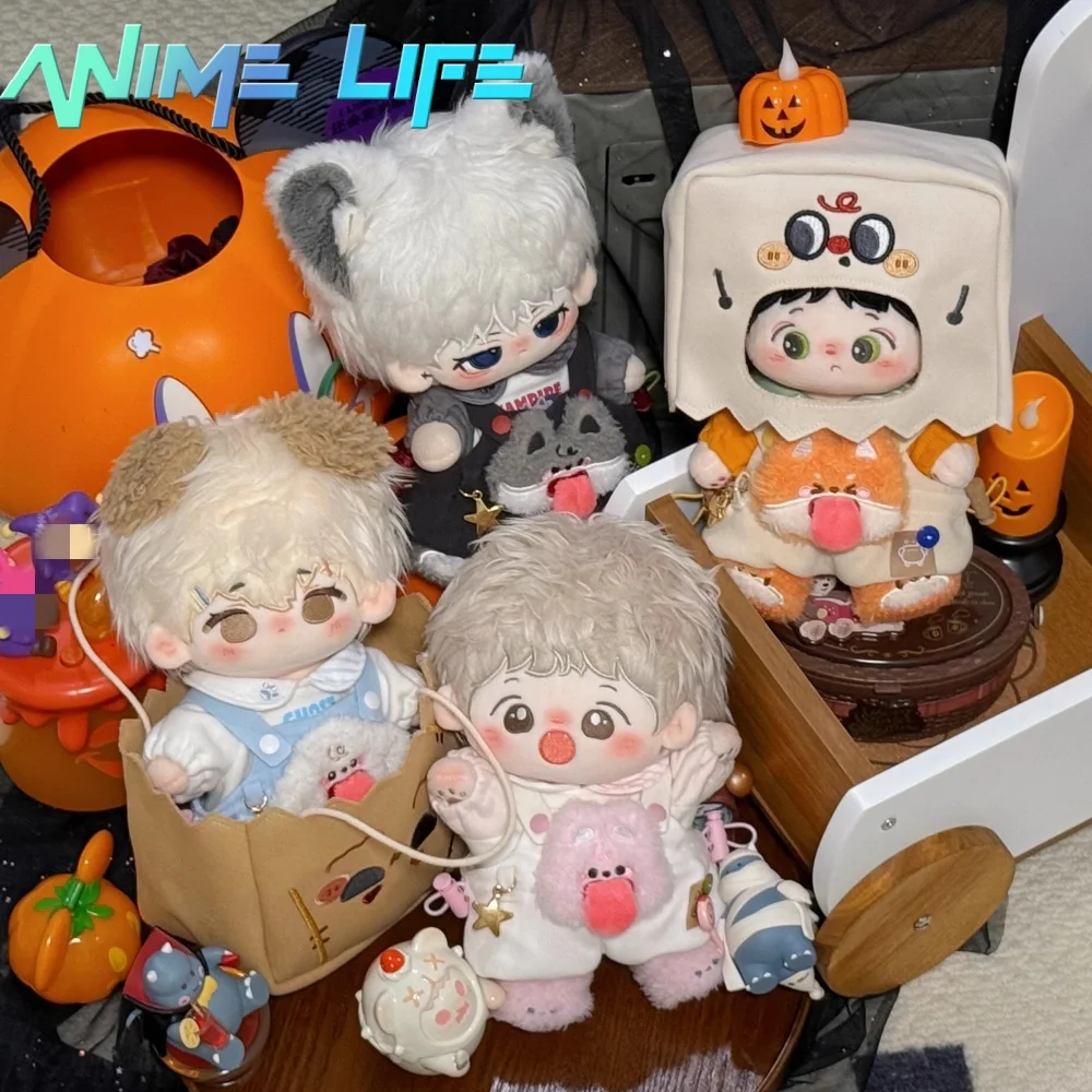 

Original Halloween Ghost Wolf Fox Puppy Rabbit Suit For 20cm Doll Toy Costume Clothes Cosplay Hallowmas Gift Cute