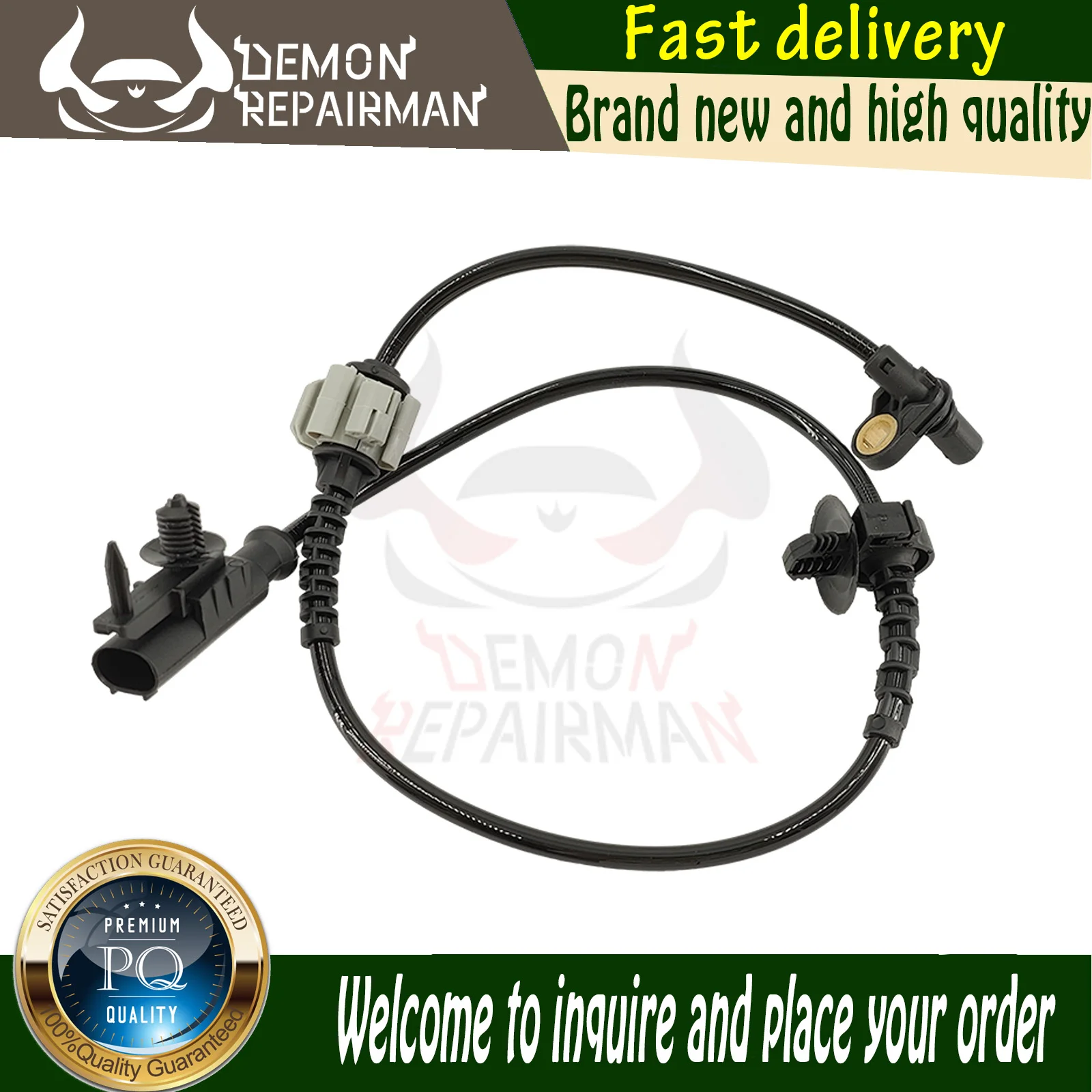 

new Front Left & Right Wheel Speed ABS Sensor Compatible with Chevrolet Avalanche Suburban Cadillac Escalade GMC Yukon 22870821