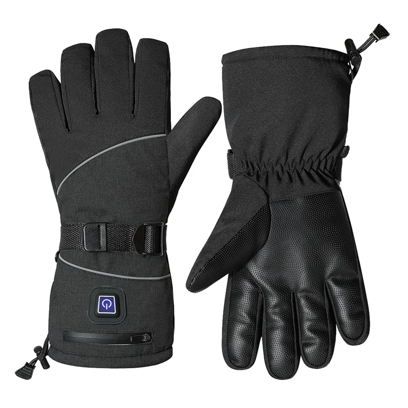 Electric Heated Gloves With 3 Levels 5000Mah Rechargeable Battery Powered Gloves Winter Outdoors Skiing Gloves