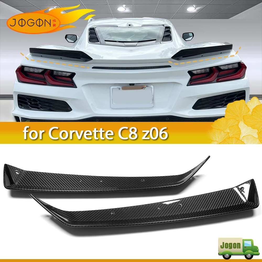 

Real Carbon Fiber Car Rear Wing Spoiler Modification Exterior Accessories For Chevrolet Corvette C8 Z06 2022 2023 2024 2025