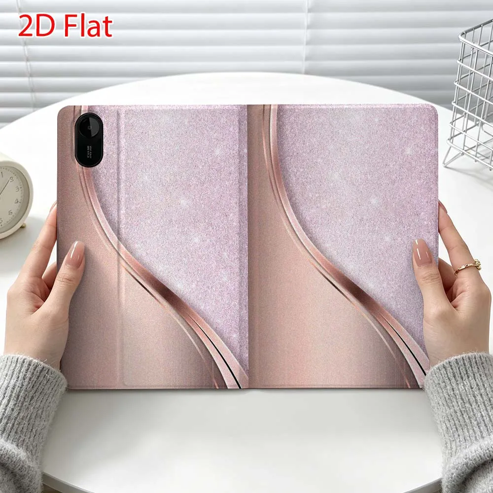 Luxury Creative Patterns For Xiaomi Poco Redmi Pad 8 2 4 C1 6 6S 7 7S SE 9.7 14 11 11.2 Inch Pen Tray Tablet Case Fashion