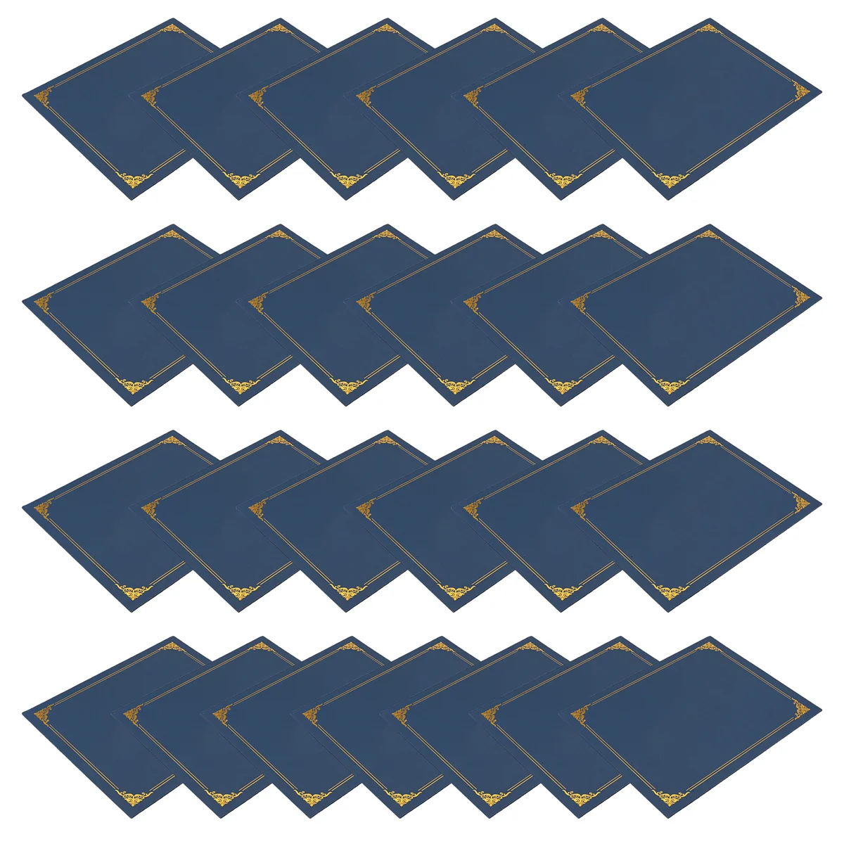 حاملي شهادات CHFL، 25 عبوة من حاملي الدبلوم، أغطية الشهادات مع حدود من رقائق الذهب لحجم الرسالة 8.5 × 11 بوصة