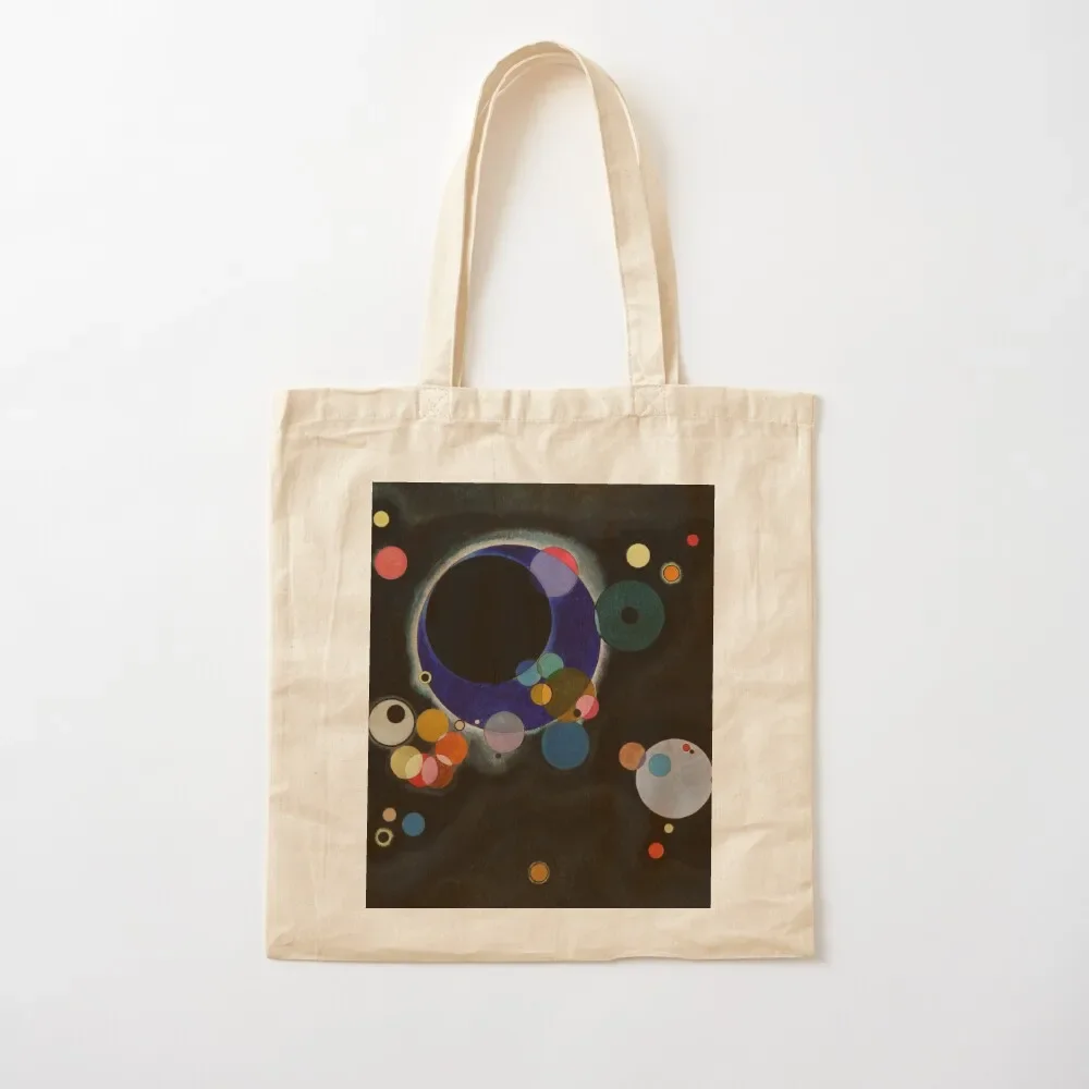 

Wassily Kandinsky - Several Circles - Bauhaus Art Tote Bag canvas shopping bag sac pour femme tote bag screen