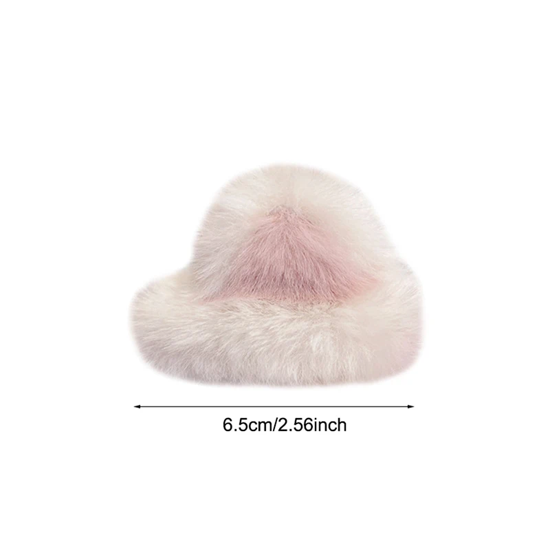 1pc Girls Cartoon Fluffy Hairpin Ladies Sweet Style Cat Ear Shape Side/Top Bangs Clip Female Cute Hair Accessories