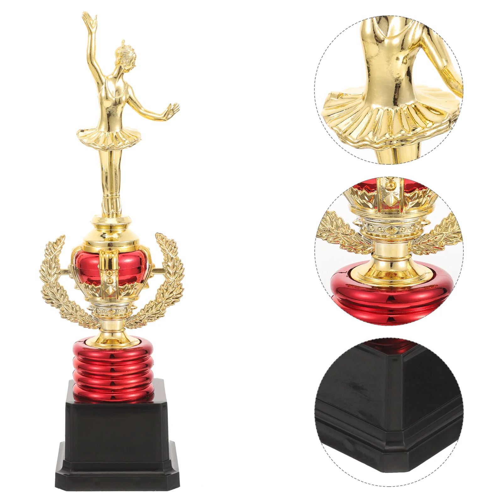 Female Trophy Award Dance Party Favors Dancing Girl Statue School Children Ballet Cup