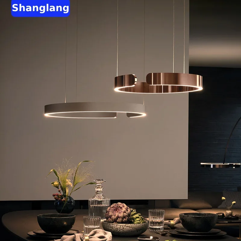 

Modern Ceiling Chandelier Chandeliers For Dining Room LED Bedroom Ring Light Nordic Home Decor Round Ring Lamp Pendant Light