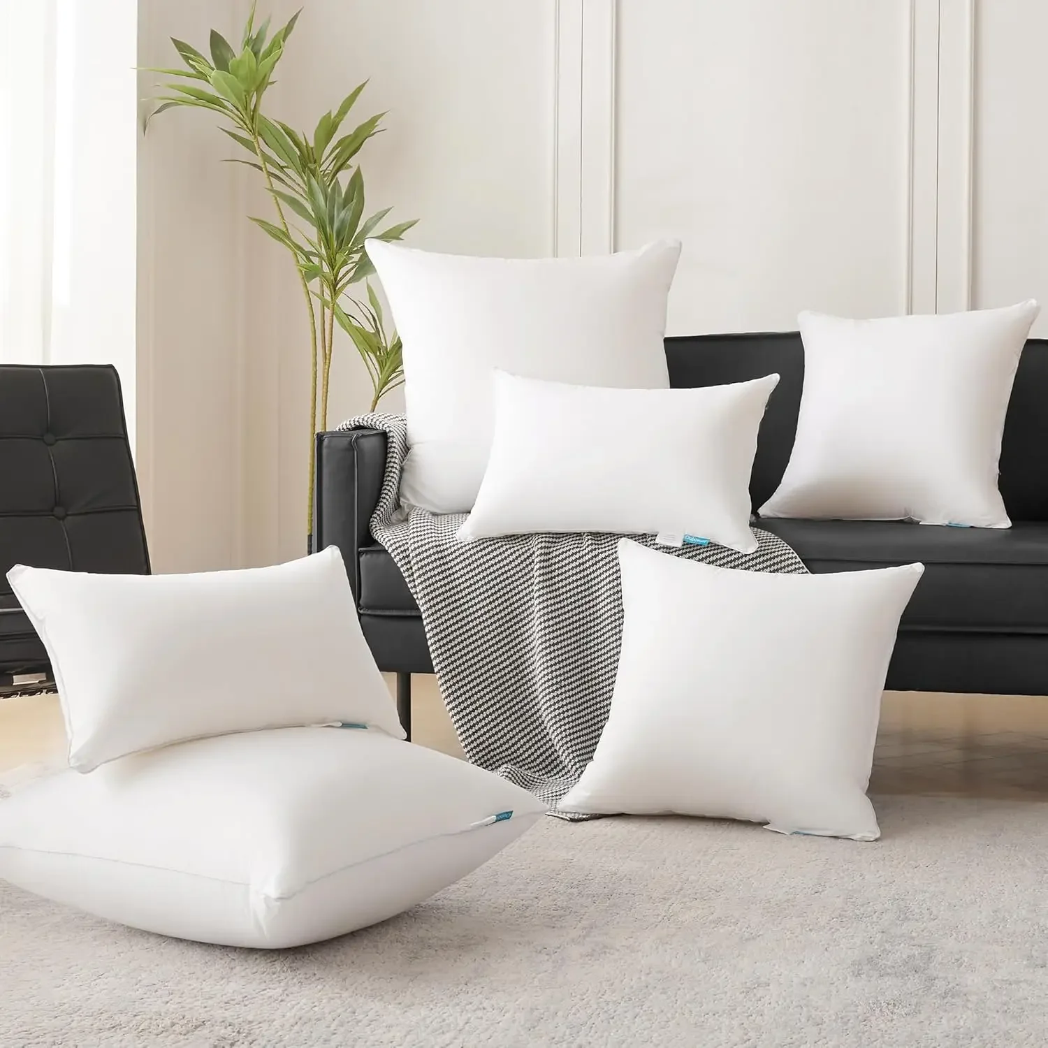 2Pcs 50x50cm 45x45cm 30x50cm Gift White Pillow Rectangle Cushion Inner Throw Pillow Insert Fluffy Plump Stuffer Cushion Pad