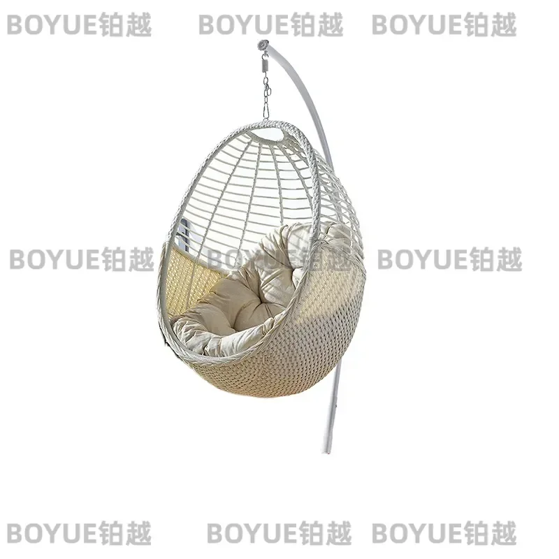 Outdoor Rattan Hanging Chair Swing for Balcony Garden Patio Hotel Leisure Rocking Seat Wicker Hammock Basket Home Decor
