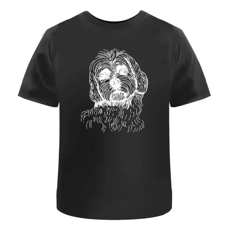 Cavapoo Head' Cotton T Shirt Ta036703