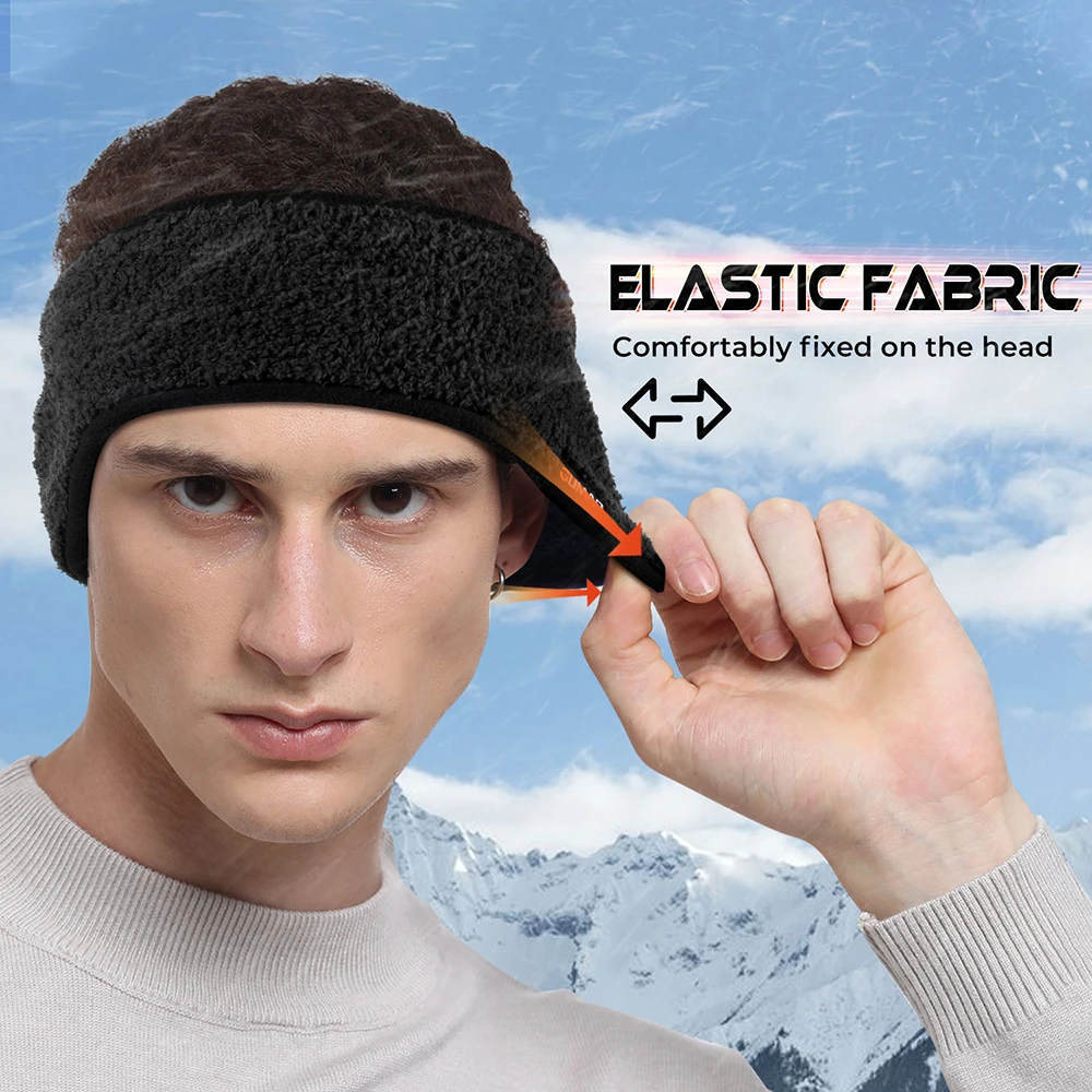 Winter Fleece Headbands Sports Sweatband Windproof Ear Warmer Cover Outdoor Ski Running Yoga Fit Soft Headwear Hair Accessories