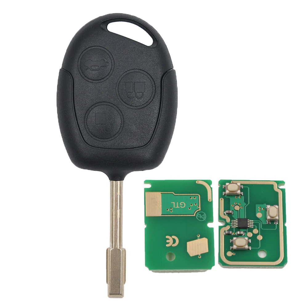 KEYECU Remote Key Fob 433MHz 4D60/4D63 for Ford Focus LS Mondeo Focus LR Fiesta WP WQ 2002 2003 2004 2005 2006 2007 2008