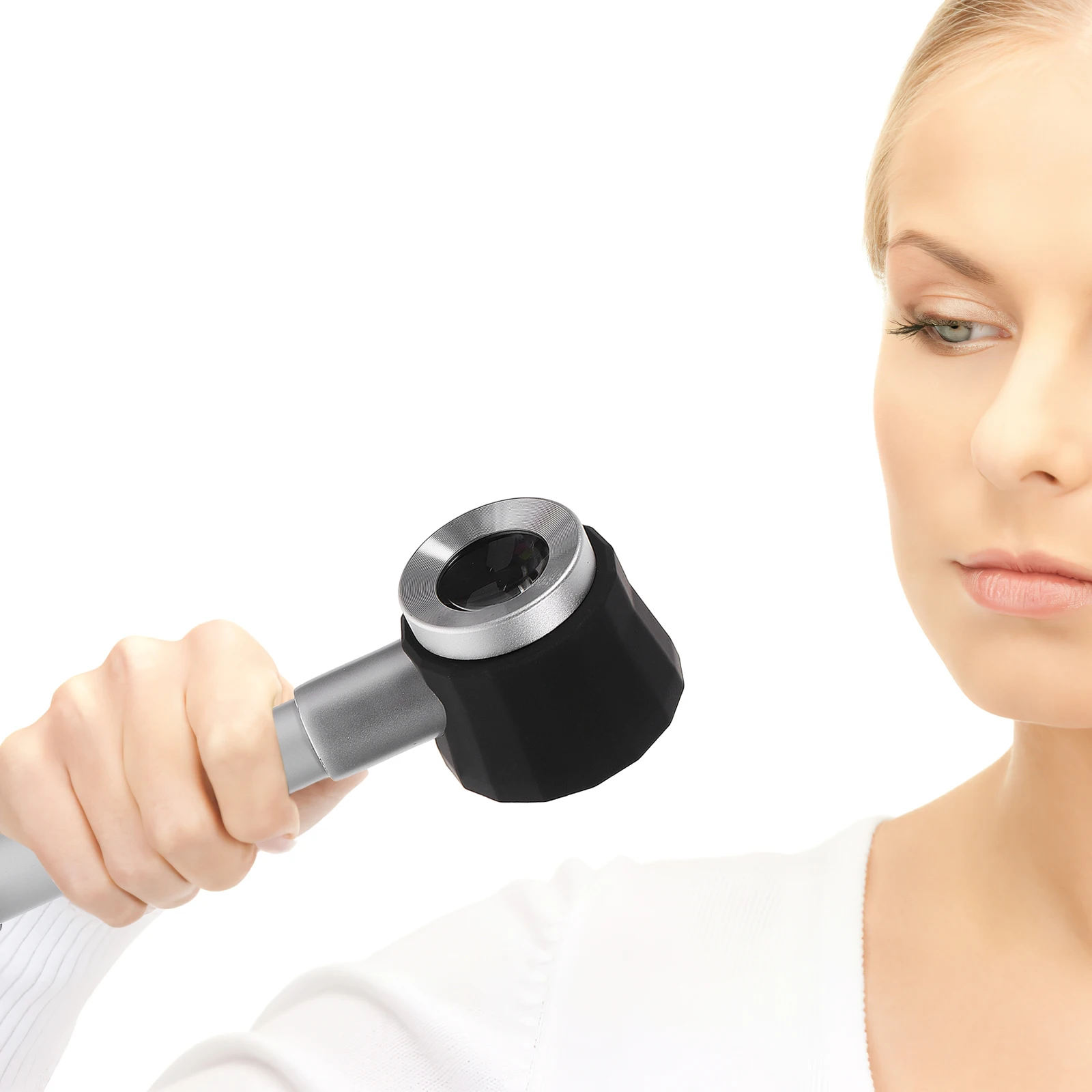 

10x Magnifying Glass Metal H LED Light Jeweler Loupe Glasses Craft Antiques Jewelry Geography Models Instrument