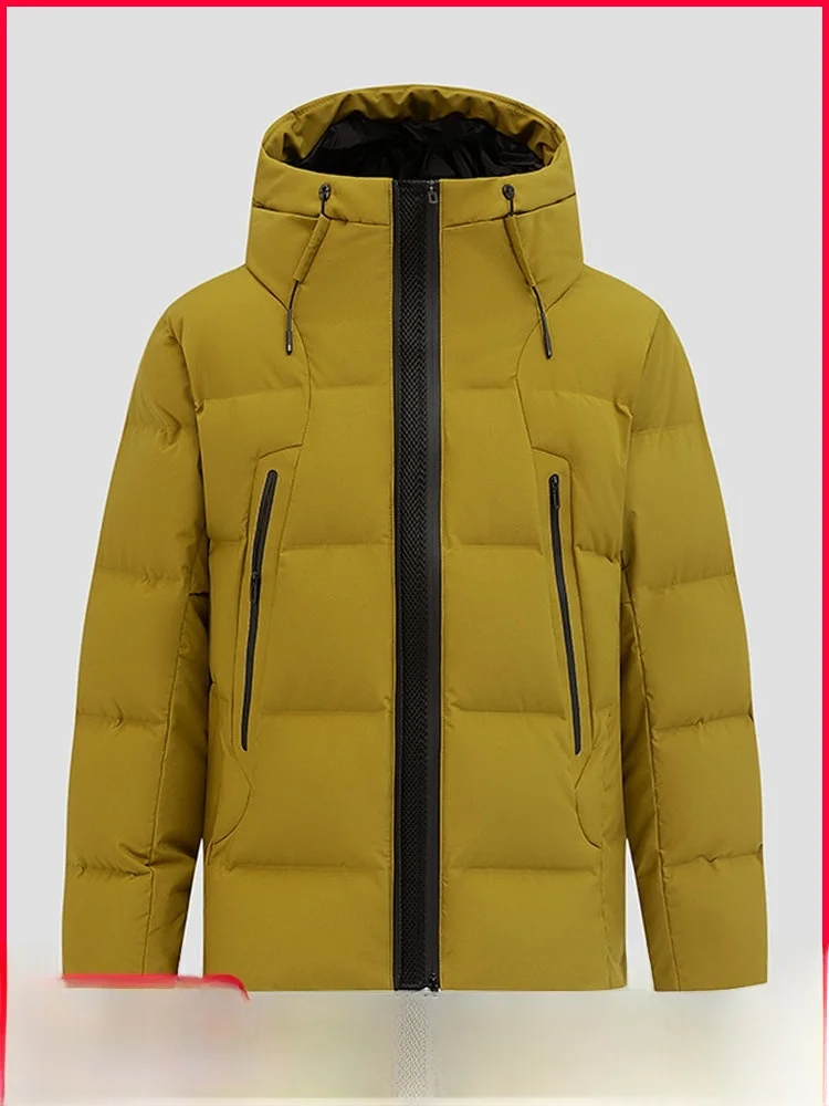 

High-End High-Loft Hooded down Jaet Outdoor Winter New Men's Women's Warmth Faionable Polyester Fiber Non-Iron Treaent