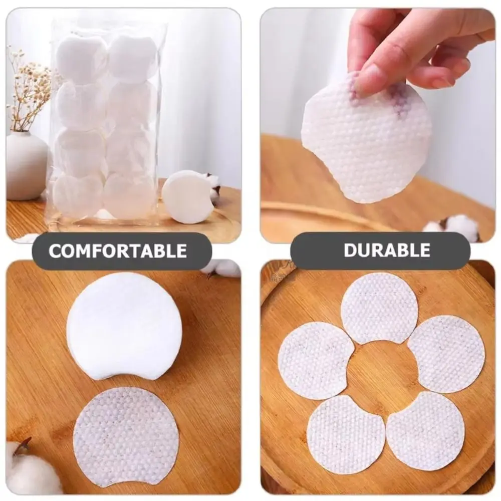 1200Pcs Soft Makeup Remover Pads Double-sided Disposable Face Makeup Cotton Pads Pearl Pattern Stretchable Wet Compress Cotton