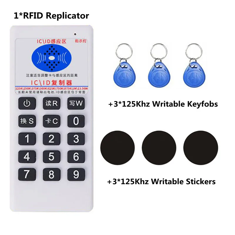 

Handheld RFID Duplicator NFC Reader 125Khz T5577 Writer 13.56Mhz UID Smart Chip Card Key Cloner Programmer Copier