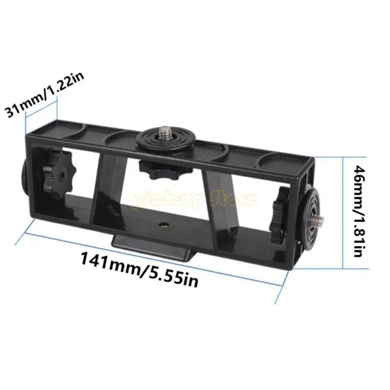 Q5WA 3-позиционный многофункциональный кронштейн поддерживает держатель телефона с 1/4 отверстием для резьбы с винтом для живой