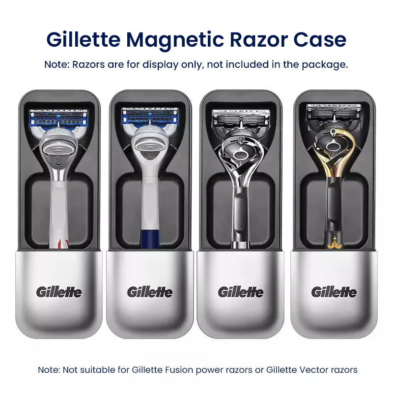 Gillette Magnetic Travel Box for Gillette Razors Fusion Series Magnetic Series Mach 3 Vector 3 Travel Case view 5