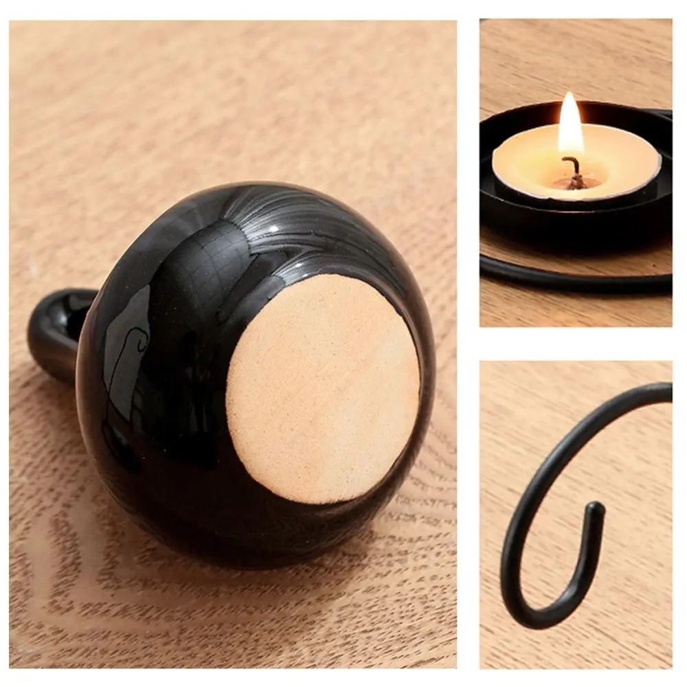 Creative Essential Oil Stove Vintage Fragrance Diffuse Ceramic Tealight Holder Hanging Furnace Handmade