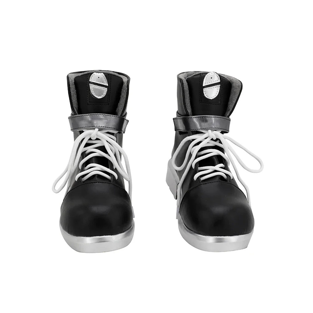 Arknights Texas Cosplay Boots Black Shoes Custom Made Any Size (2)